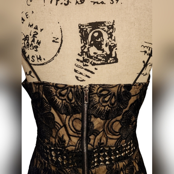 Lulu's Underneath The Stars Black Embroidered Midi Dress - Picture 14 of 16